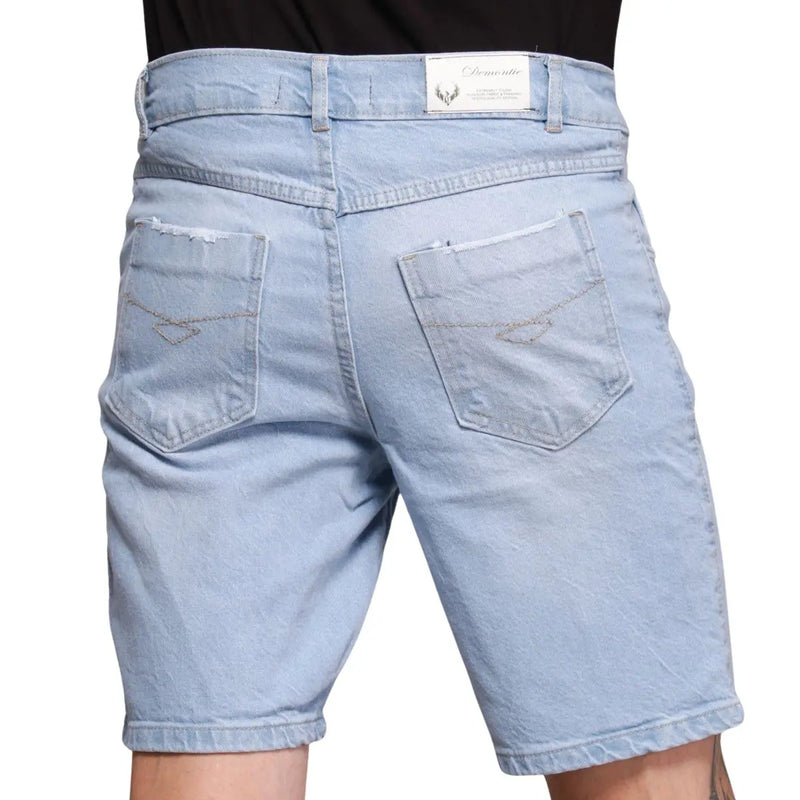 Kit 2 Bermudas Jeans Masculina Algodão.