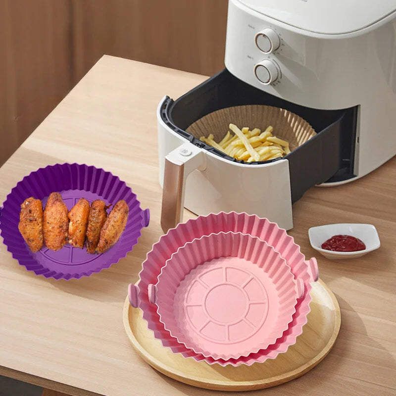 Kit 6 Formas Airfryer Tamanhos Variados com Silicone Antiaderente .