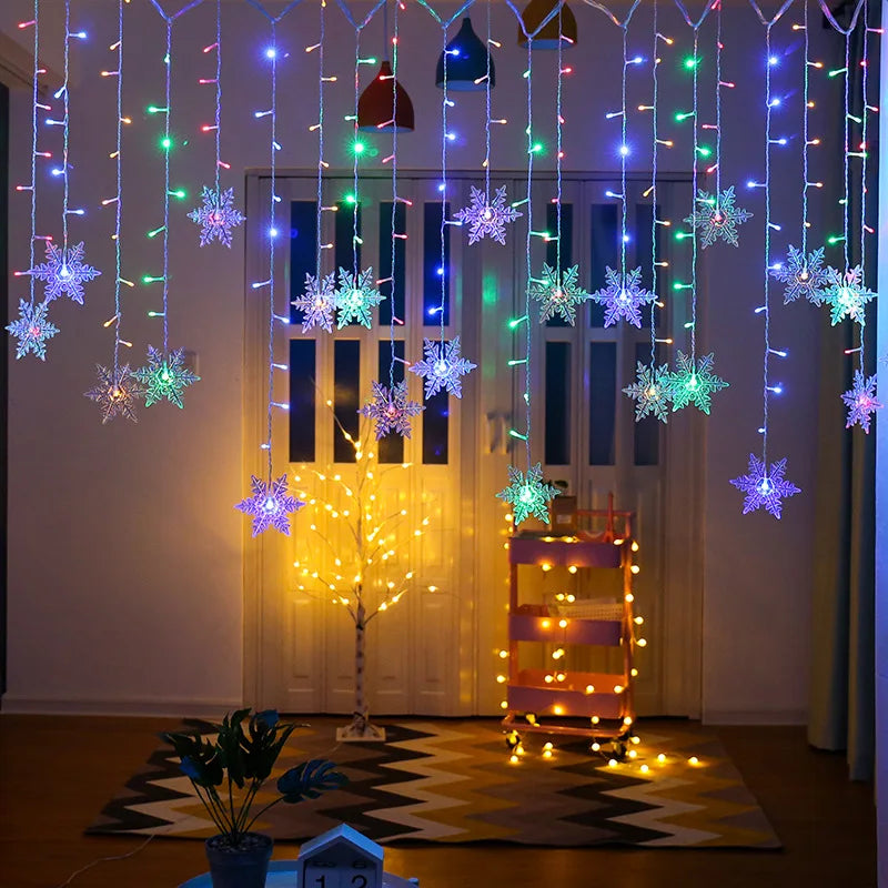 Flocos de neve de natal para decoração de natal.